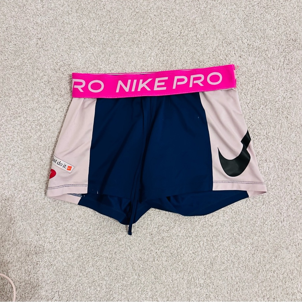 Nike Dri-FIT Gray and Red Athletic Shorts
